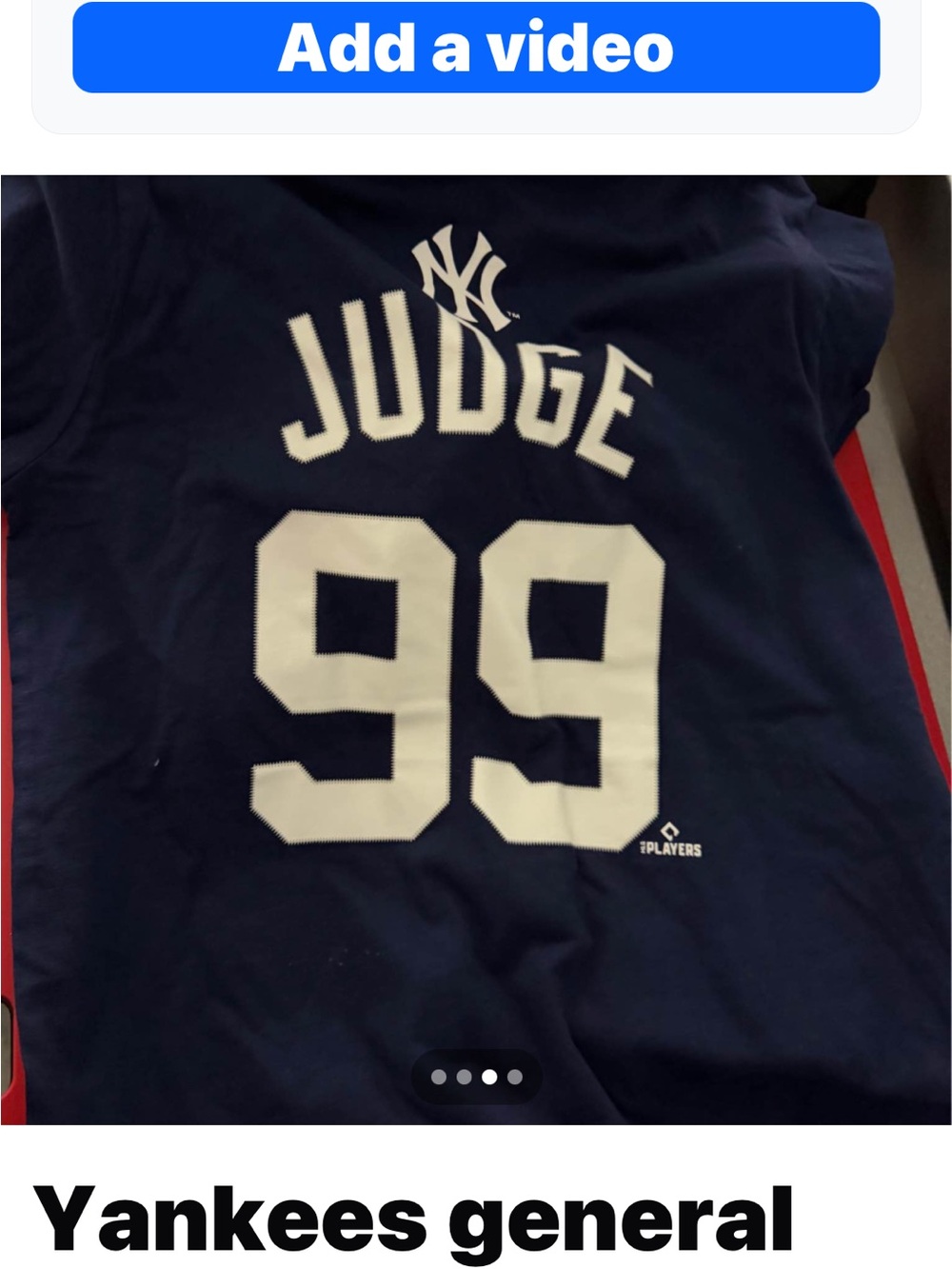 General merchandise Yankees 99 judge T-shirt, boys XL new with tags